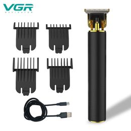 VGR V-058 Professional Men Hair Trimmer Beard Electric Hair Clipper Low Noise Rechargeable Barber Hair Cutting Machine211v