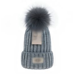 beanie Cap mens designer bucket hats New Fashion Women Ladies Warm Winter Beanie Large Faux Fur Pom Poms Bobble U Hat Outdoor 37vw