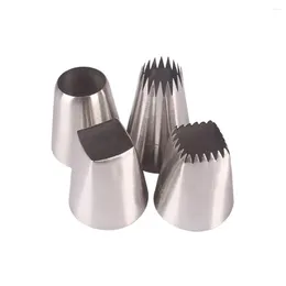 Baking Tools 4pcs Metal Cake Cream Decoration Tip Nozzles Waterproof Professional