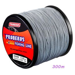 300 Metres 5 Colour PE 4 Braid Line Fishing Line Braided Wire Available 6LB-100LB2 7KG-45 3KG Pesca Tackle Accessories B86-509266S