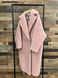 Luxury Coat Alpaca Coat Maxmaras Wool Same Material 2023 New Style Bear Women's Fur Particle FleeceG6Y1