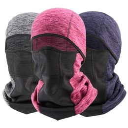 Cycling Caps & Masks Sport Bandana Winter Neck Warmer Men Women Ski Head Scarf Full Face Headband Tactical Balaclava Moto Cap Mili225l