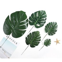Artificial Tropical Plant Turtle Leaves Indoor Garden Decorations Outdoor Plants Home Office Decor Fake Green 5 Style3034