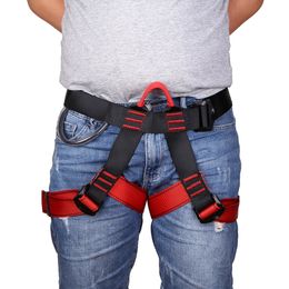 Climbing Harnesses Outdoor Rock Harness Half Body Safety Belt Aerial Survival Equipment 231204