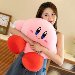 Plush Pillows Cushions Anime Star Kirby Plush Toys Soft Stuffed Animal Doll Fluffy Pink Plush Doll Pillow Room Decoration Toys For Children's Gift 231204