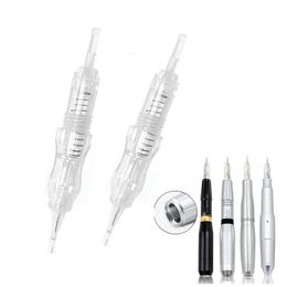 Tattoo Needles High quality black pearl machine needle cylinder used for permanent makeup eyebrow tattoo 231205