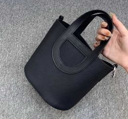 Designer Picotin Lock Bag 2023 Spring Summer New Top Layer Cowhide Pig Nose Vegetable Basket Bucket Womens Genuine Leather Crossbody Soft Tote 1 MU64