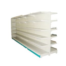 Customised single or double sided metal pegboard rack merchandise display supermarket gondola shelf for sale