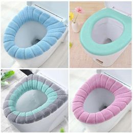 Toilet Seat Covers Bathroom Mat Winter Warm Cover Water Proof Accessories Bowl Wc Pad Products Household Merchandises Home