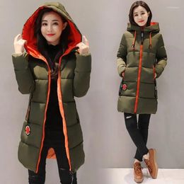 Women's Trench Coats 2023 Winter Cotton Coat Women Parkas Thick Warm Hooded Student Fashion Jacket Outerwear Long Cotton-padded Jackets