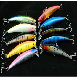 10pcs 11 2cm mackerel cod bass minow fishing hard lure bait303S