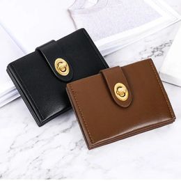 Wallets Storage Bag Bank Card Holder Coin Purse PU Leather Women Hasp Wallet Korean Style Chic Korea Short Clutch