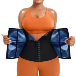 Women's Shapers Women Waist Trainer Trimmer Corset Weight Loss Tummy Wrap Workout Belt Sweat Belly Band Sports Girdle Sauna Suit