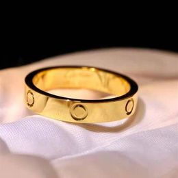 zircon couple ring women 5mm stainless steel polished rose gold fashion Jewellery Valentines day Christmas gift for girlfriend Acces215s