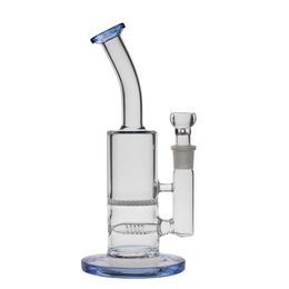 Accessories Saml 23-24Cm Tall Heavy Glass Bong Hookahs Inline Perc Water Pipes Dab Rig Honeycomb Bubbler Joint Size 14.4Mm And 18.8Mm Dhynt