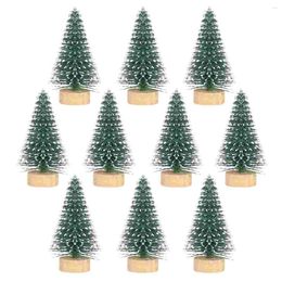 Christmas Decorations 5cm Mini Tree Desktop Miniature Pine DIY Ornament For Home Year Party Bar Decoration Navidad