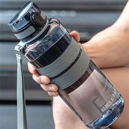 Large Capcity Water Bottle 1L 1 5L 2L Sport Bottles with Rope Outdoor Fitness Running Gym Training BPA Plastic Kettle 210907258b