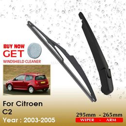 Windshield Wipers Car Wiper Blade Rear Windshield Wiper Arm Blade Brushes For Citroen C2 295MM 2003-2005 Windscreen Wiper Auto AccessoriesL231153