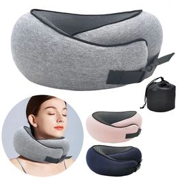 Pillow Memory Foam Neck Cervical Vertebra Travel Portable Noon Break Aircraft U Type Sleeping Camping Pillows 231205