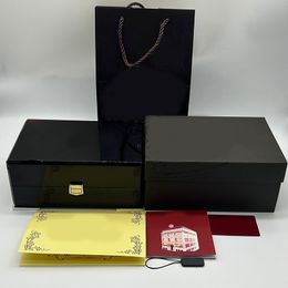 Designer Mens Watch box Black box Dhgate case Luxury Gift Woody Watch Brochure Card Label Watch boxes Mysterious box jason 007