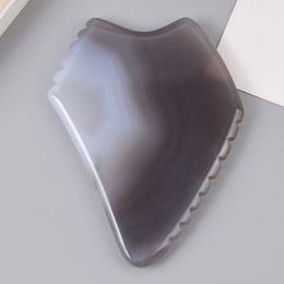 Natural Agate Gua Sha Face Sculpting Tool for Facial Massage SPA Acupuncture Therapy Facial Lifting Anti-aging Tighten Skin Beauty