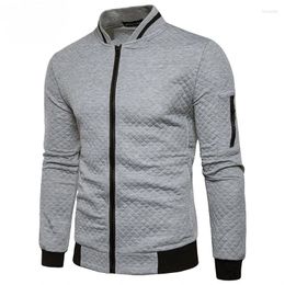Men's Jackets Sweatshirts With Zipper Pockets Thin Solid Color Half Tracksuit Casual Outdoor Hooded Long Sleeves Jacket Coats