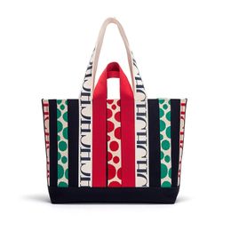Evening Bags Large Capacity Woven Material Shopping Holiday Handbag Fashion Classic Retro Stripe Decoration Shoulder Bag 231205