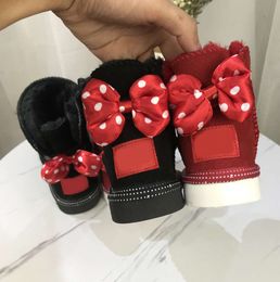 UG G Kids Winter Ultra cartoon Mini Boot Designer Australian Platform Boots for baby boy girl Real Leather Warm Ankle Fur Booties Luxurious Shoe