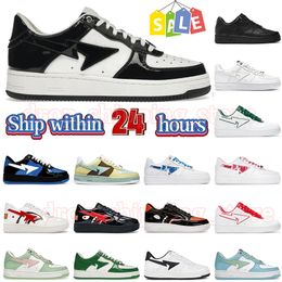 Skateboarding Star shoes Bapestar Platform trainers Patent Leather White Red Grey Black Shark White Black Orange A Bathing Ape Sneaker Men Women SK8 Dhgate 36-47 2024