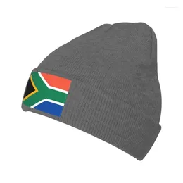 Berets Flag Of South Africa Knit Hat Cap Knitted Beanie Beanies Unisex Hipster