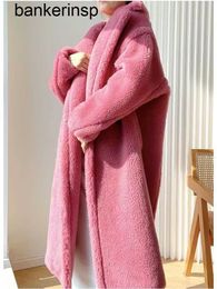 Luxury Coat Alpaca Coat Maxmaras Wool Same Material Dilraba Style M Bear Sheep Cut Fleece Fur Women's9TI4
