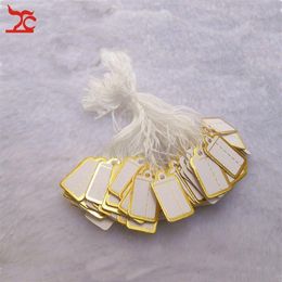 Jewellery Shop Tool Jewellery Display 200 pieces Small Tie-on TAG Gold Label Label for Jewellery s 306p