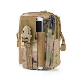 Men Tactical Molle Pouch Belt Waist Pack Bag Small Pocket Military Waist Pack Running Pouch Travel Camping Bags Soft back275y