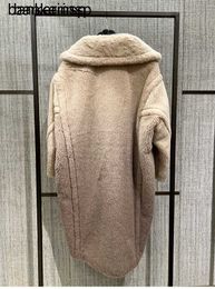 Luxury Coat Alpaca Wool Coat Maxmaras Same Material Initial Italy MaxMara 2024 Spring/Summer Sheep1R5Z