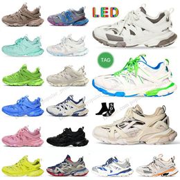 balencigalies Track 3.0 LED Luxury Casual Shoe Womens Mens Designer Sneaker Lighted Gomma leather Trainer Platform Sneakers Men Light Trainers Shoe Night Version