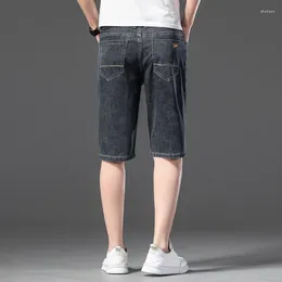 Men's Shorts 8 Models Size 42 44 46 Summer Men Business Denim Fashion Casual Stretch Slim Blue Thin Short Jeans Male Brand Clothes