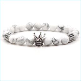 Charm Bracelets Crown Bracelets Zircon Bead Bracelet Drop Delivery Jewellery Bracelets Dhhzk