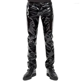 Underpants Men'S Fun Underwear High Gloss Lacquer Leather Pants