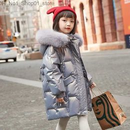 Down Coat 2023 Kids Girls Solid Clothes Children Girl Birthday Party Outerwear Baby Fancy Princess Fashion Parkas Coats 4 5 6 8 10 12Years Q231205