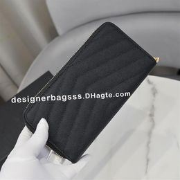 fashion coin purses wallet with box clutch wallets card holder key pouch women designer long wallet classic zipper pocket passport328S