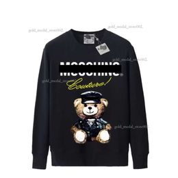 Moschinos Graphic Print Hoodies Perfect Oversized Autumn Womens Designers Hoodys Sweater Sports Round Neck Long Sleeve Casual Loose 999