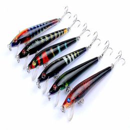 New Bright Colours Laser wobbler Crankbait 9cm 8 3g Fly Fishing Hard lures Live Target bass swimbaits235q