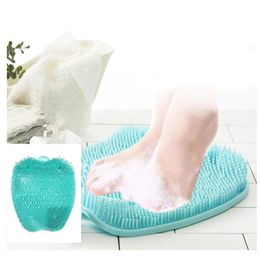 Pregnant Women Without Bend Over Shower Foot Massager Scrubber Cleaner Washing Massage Tools Pad Mat Elderly Feet Cleaning Brush2697