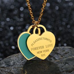 Heart Necklaces Jewlery Designer for Women Trendy Costume Fashion Luxurious Jewellery Custom Elegance Pendant Necklaces Iced Out C198Y