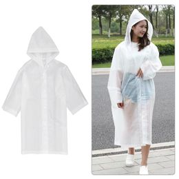 Raincoats 1pc Dull Polish Raincoat EVA Rain Poncho Reusable Rainproof Coat Adult Conjoined Rainwear For Outdoor