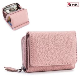 Wallets Women Wallet Short Genuine Leather Women's Card Holder Small Coin Pocket Ladies Purse