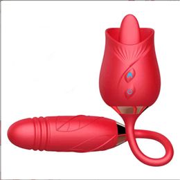 Sex Toy Massager Female Vibrator Power Clitoral Stimulator Toy Dildo Rose G-spot Nipple for Women