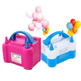 Electric Balloon Air Pump Inflator Dual-Nozzle Globos Machine Blower for Party Arch Column Stand Inflatable 220217251E