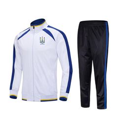 Ukrainian Association of Football Men's Tracksuits adult outdoor jogging suit jacket long sleeve sports Soccer suit199a