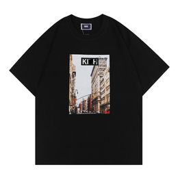 Men Designers T shirts Kith High Quality Men Womens Cotton shirt Letter Printed Fashion Men T-shirt Top Quality US Size S-XXL